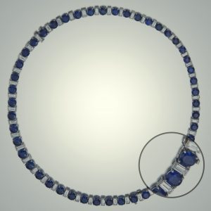 Tiffany & Co. collana/bracciale diamanti e zaffiri
